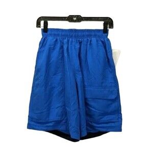 NWT Speedo Bathing Suit Men S Blue Tie Waist Mesh Liner Board Shorts Swim Trunks